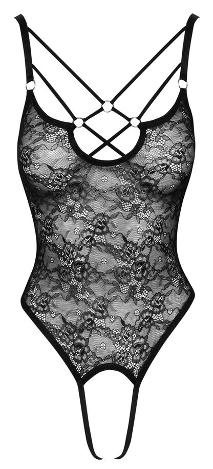 COTTELLI Stringbody ouvert aus Blütenspitze