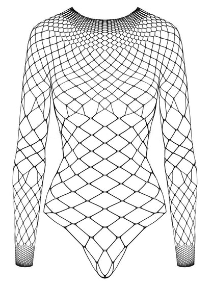 Fantasy Netz-Riobody mit langem Arm und Strass