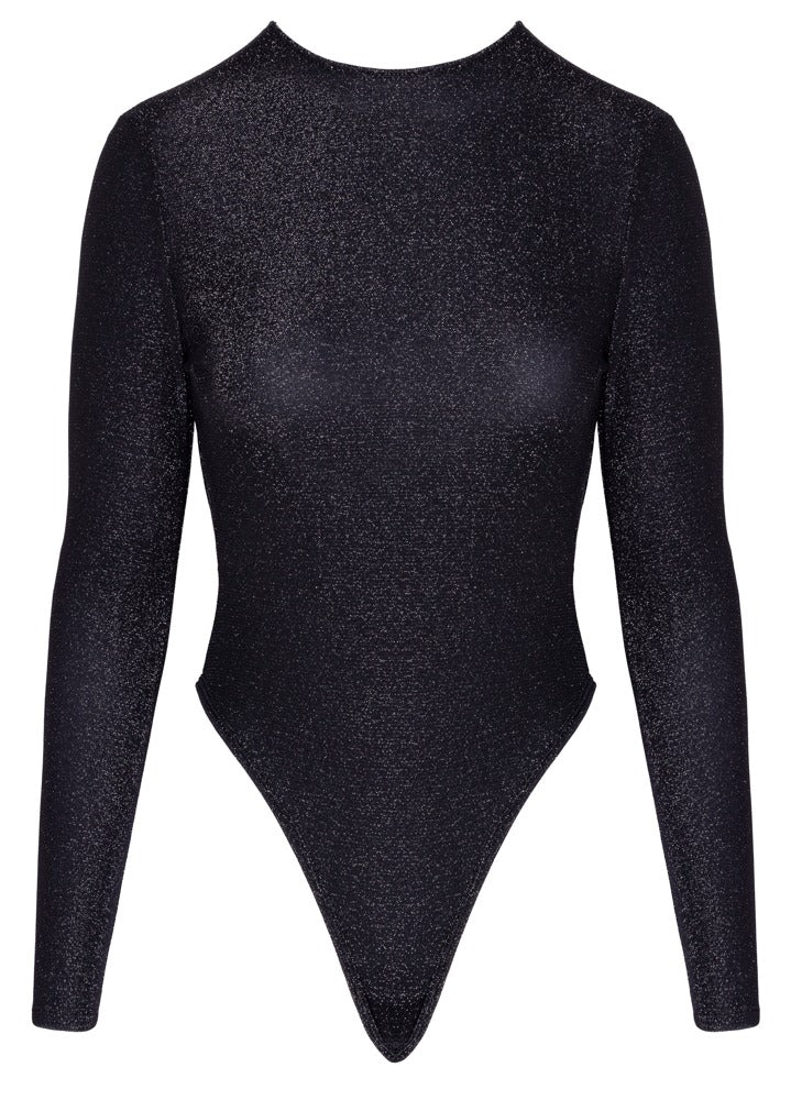 Cottelli Langarm-Riobody mit Silberglitzer