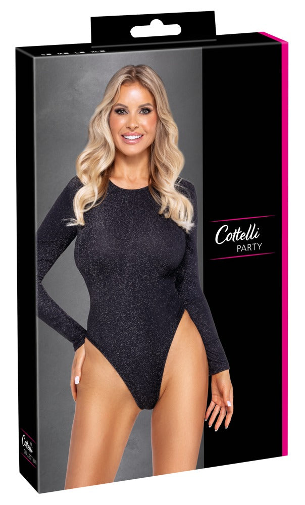 Cottelli Langarm-Riobody mit Silberglitzer