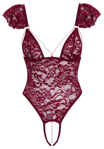 COTTELLI Stringbody mit Schulterspitze, Rot