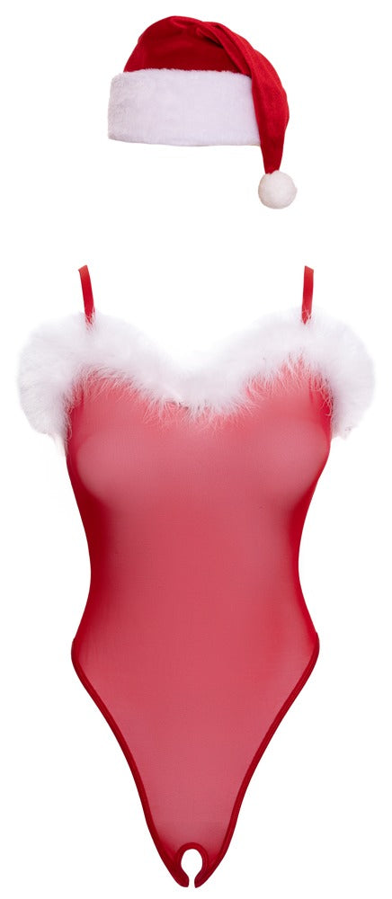 COTTELLI Weihnachts-Stringbody mit Mütze