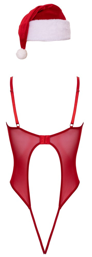 COTTELLI Weihnachts-Stringbody mit Mütze