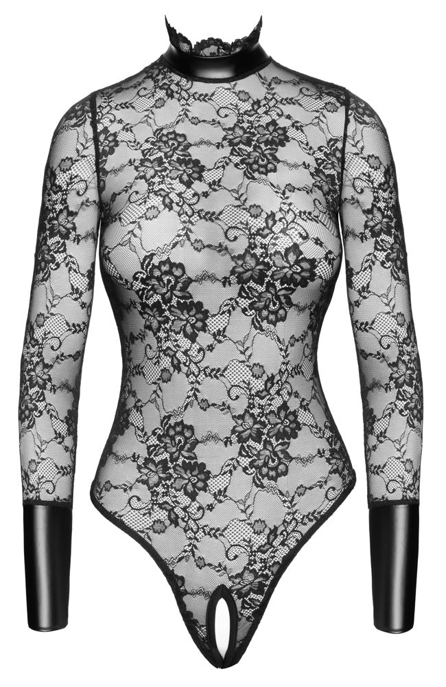 NOIR Stringbody ouvert aus Blütenspitze