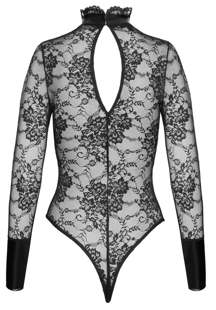 NOIR Stringbody ouvert aus Blütenspitze