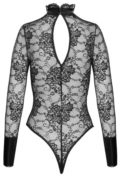 NOIR Stringbody ouvert aus Blütenspitze