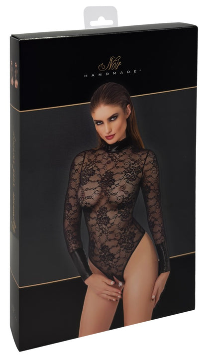NOIR Stringbody ouvert aus Blütenspitze