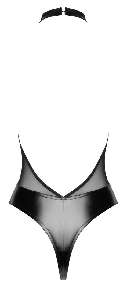 NOIR Wetlook-Stringbody mit Glitzer