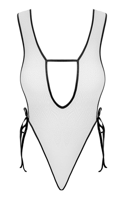 Fantasy knapper Body mit Ombré-Verlauf, Weiß