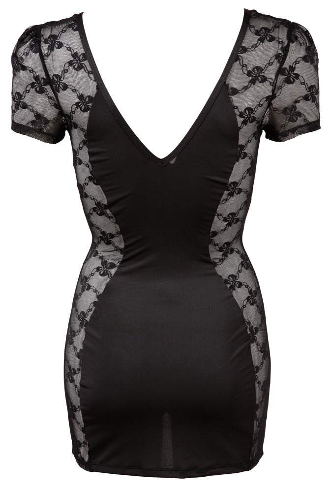 Cottelli Kleid mit Spitzen-Einsätzen und Zip