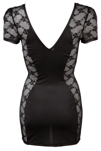 Cottelli Kleid mit Spitzen-Einsätzen und Zip