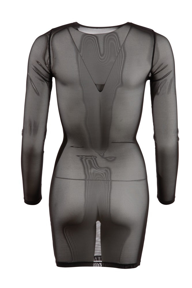 Cottelli Langarm-Kleid aus Powernet