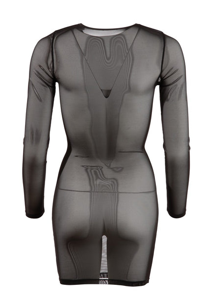 Cottelli Langarm-Kleid aus Powernet