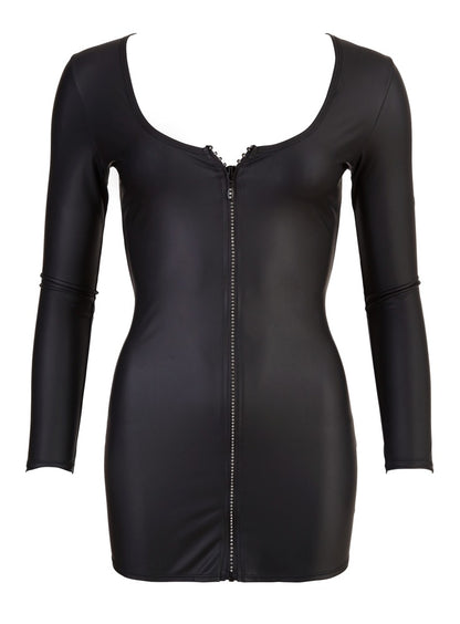 Cottelli Langarm-Kleid mit Glitzer-Zip