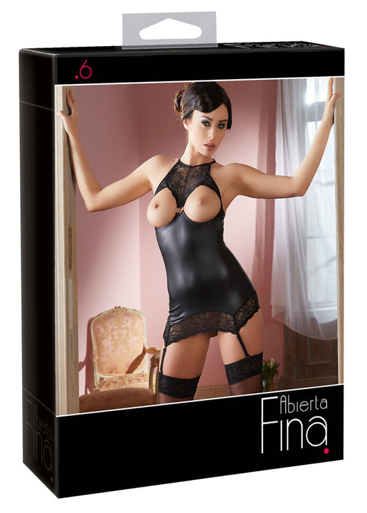 Abierta Fina Dessouskleid Schwarz