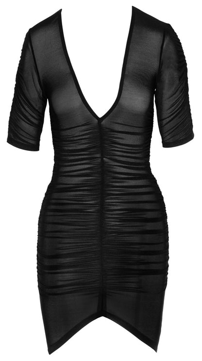 Cottelli Minikleid mit Raffung, semi-transparent