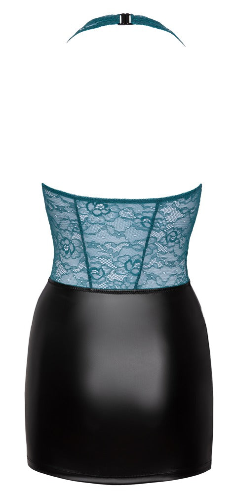 COTTELLI Minikleid mit Neckholder, Petrol