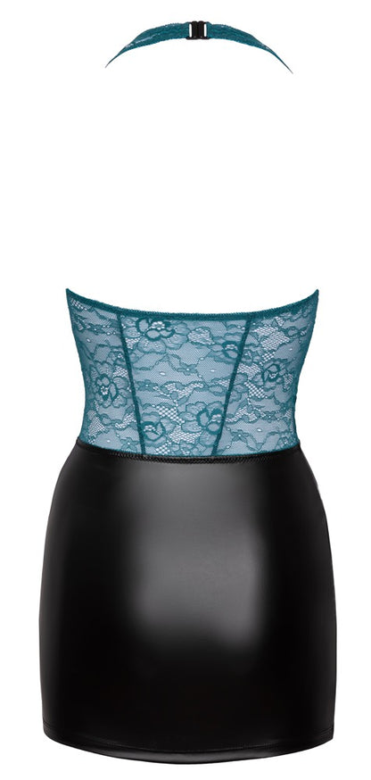COTTELLI Minikleid mit Neckholder, Petrol