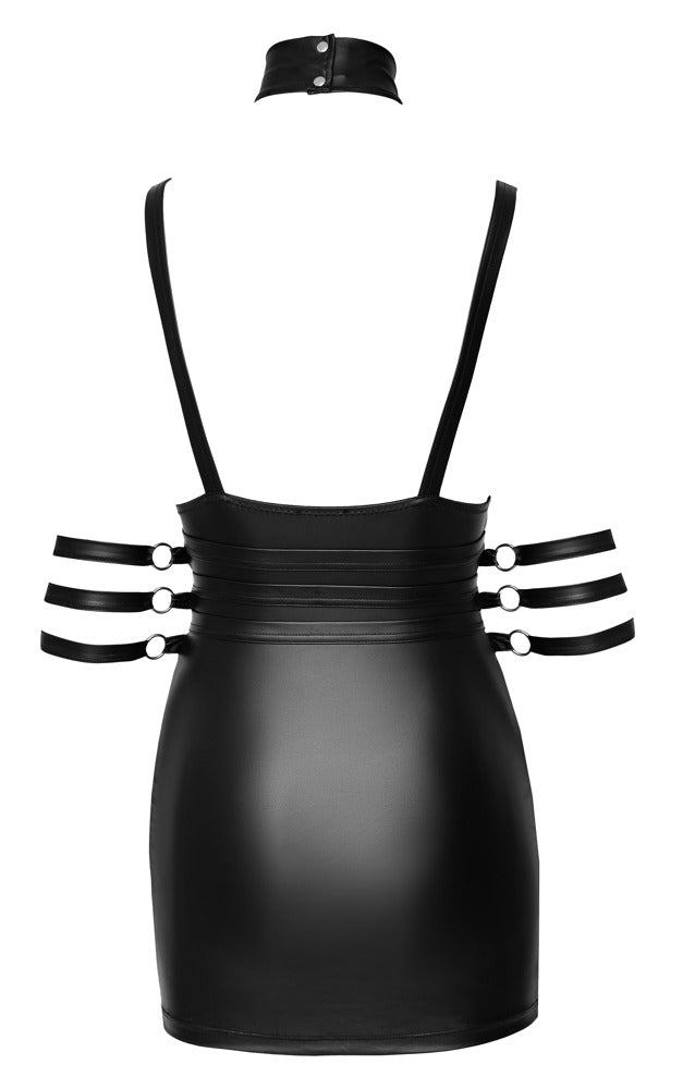 Cottelli Bondage-Minikleid mit Fesselriemen und 3-fach-Gürtel