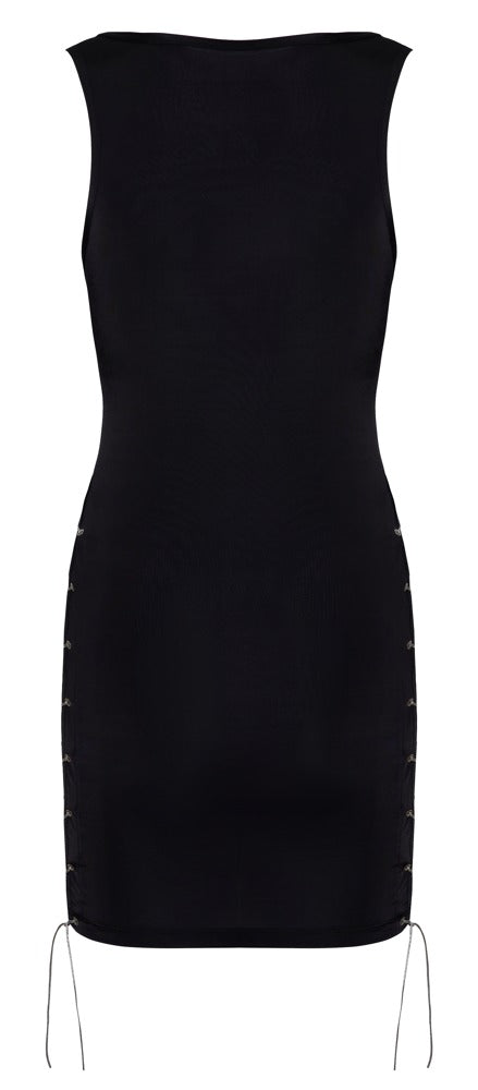 Cottelli Minikleid mit Nieten und Schnürung