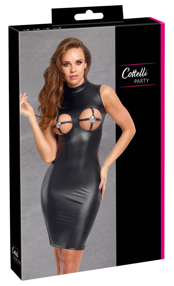 Cottelli Kleid mit Cup-Öffnungen und Nippel-Covers