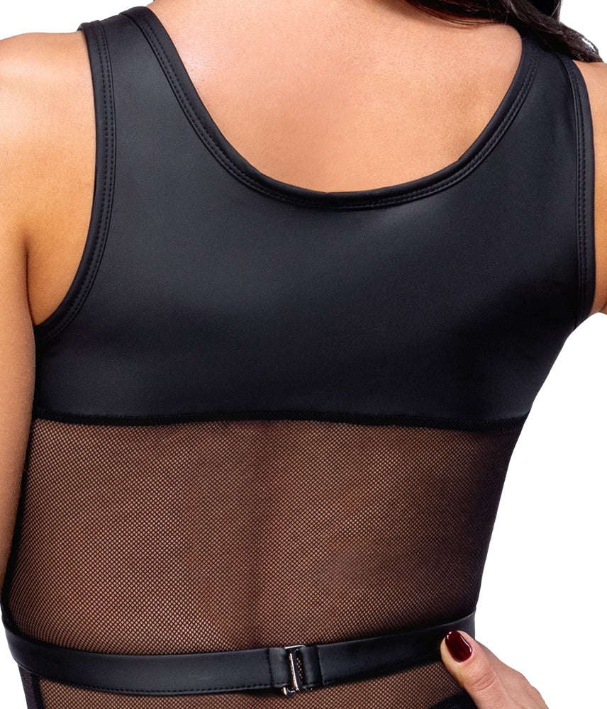Cottelli Netz-Minikleid mit Brustharness und String