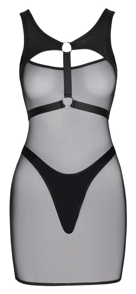 Cottelli Netz-Minikleid mit Brustharness und String