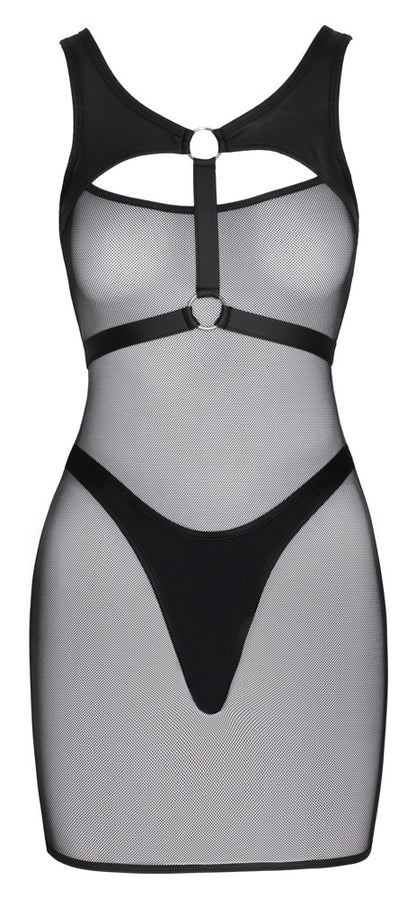 Cottelli Netz-Minikleid mit Brustharness und String