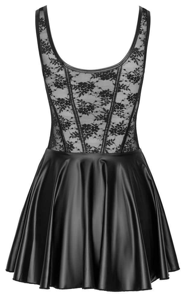 Cottelli Träger-Minikleid mit Spitze und Mattlook