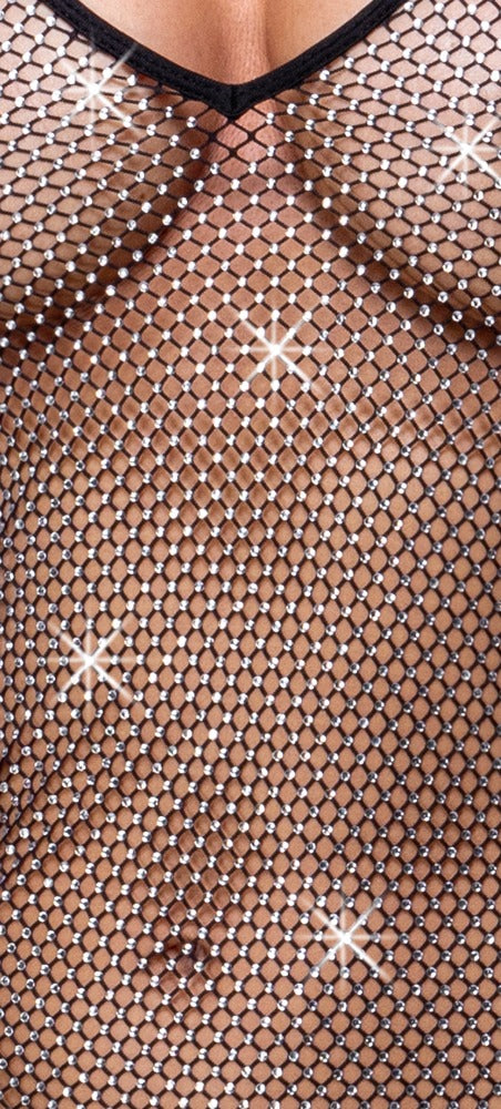 Cottelli Glitzerkleid mit Strassbesatz