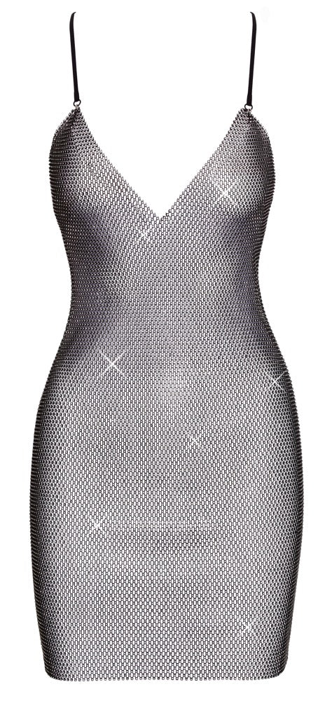 Cottelli Glitzer-Minikleid mit Strassbesatz