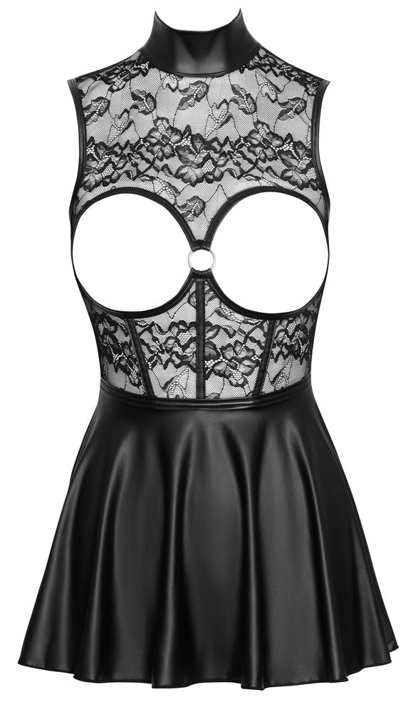 Cottelli Open-Bust-Minikleid mit Spitze