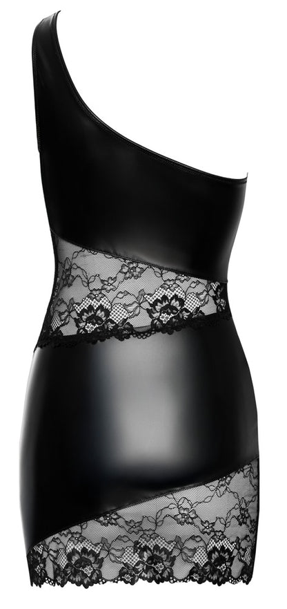 Cottelli One-Shoulder-Minikleid mit Spitze und Cut-outs