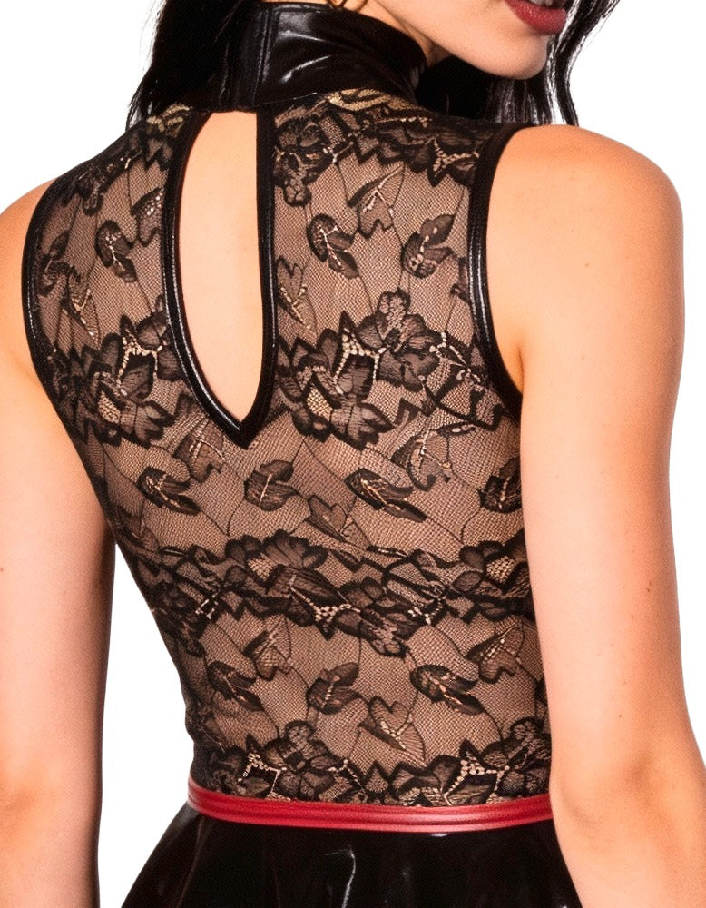 Cottelli Kleid schwarz/rot