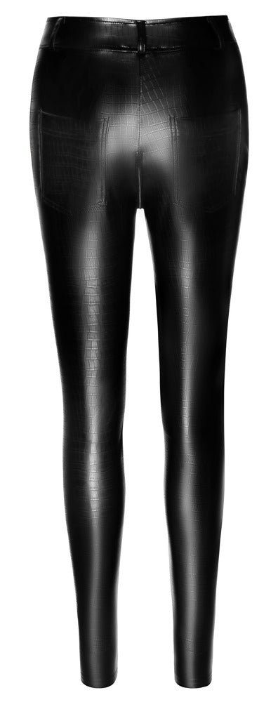 NOIR Hose in Schlangenhaut-Optik