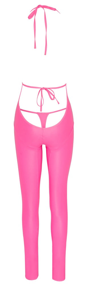 Cottelli Overall in Hotpink mit Rio-String