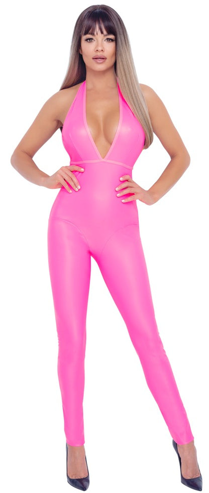 Cottelli Overall in Hotpink mit Rio-String