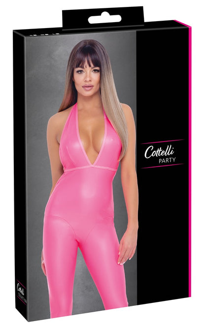 Cottelli Overall in Hotpink mit Rio-String