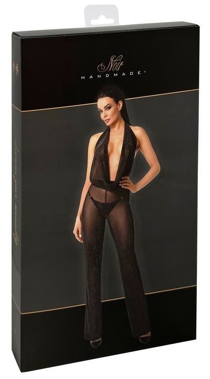 NOIR Neckholder-Overall aus Powernet
