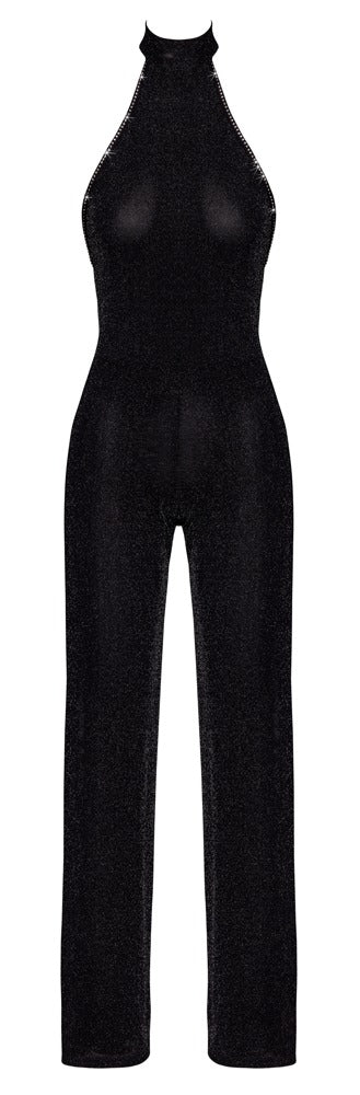 NOIR Glitzer-Overall mit Neckholder