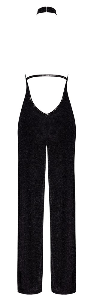 NOIR Glitzer-Overall mit Neckholder