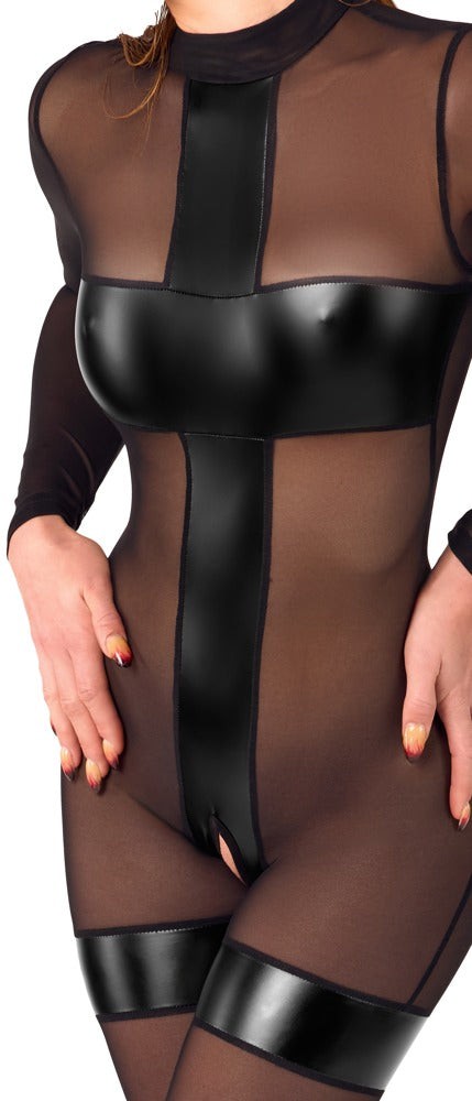 NOIR Overall ouvert mit Wetlook-Einsätzen