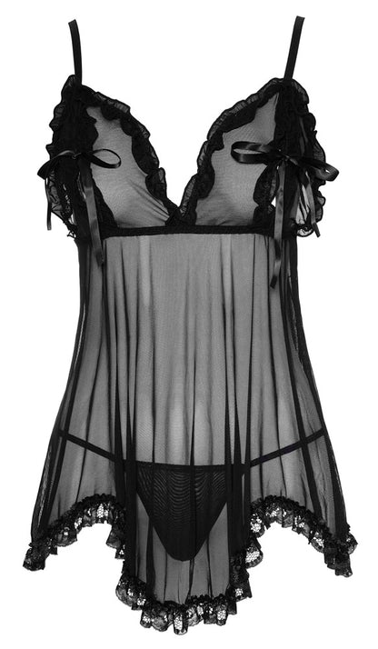 COTTELLI Babydoll mit Rüschen