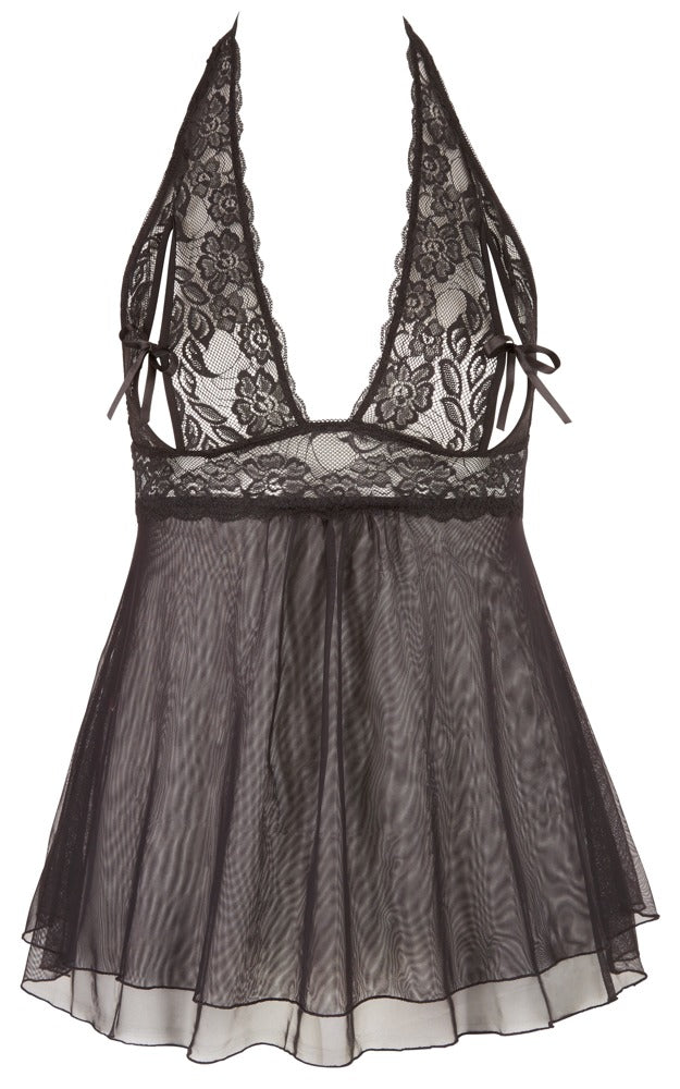 Cottelli Babydoll aus Spitze mit geschlitzten Cups