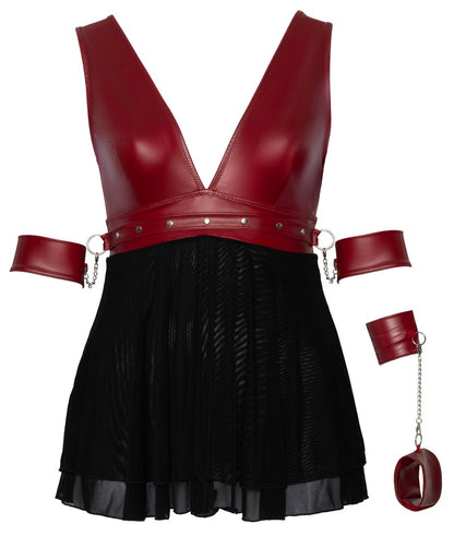 Cottelli Bondage-Babydoll mit Armfesseln