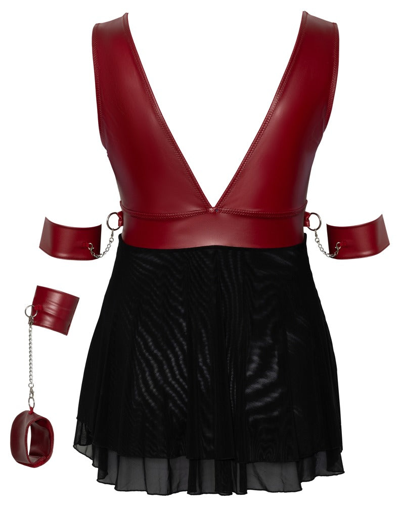 Cottelli Bondage-Babydoll mit Armfesseln