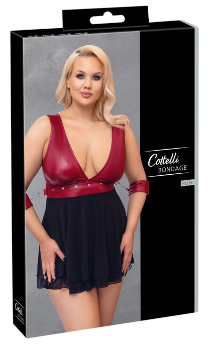 Cottelli Bondage-Babydoll mit Armfesseln