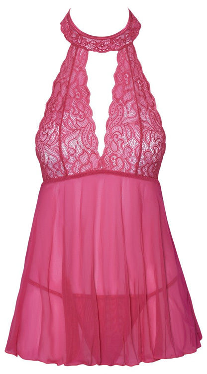 COTTELLI Babydoll in Pink mit String