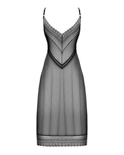 OBSESSIVE langes Dessouskleid, transparent
