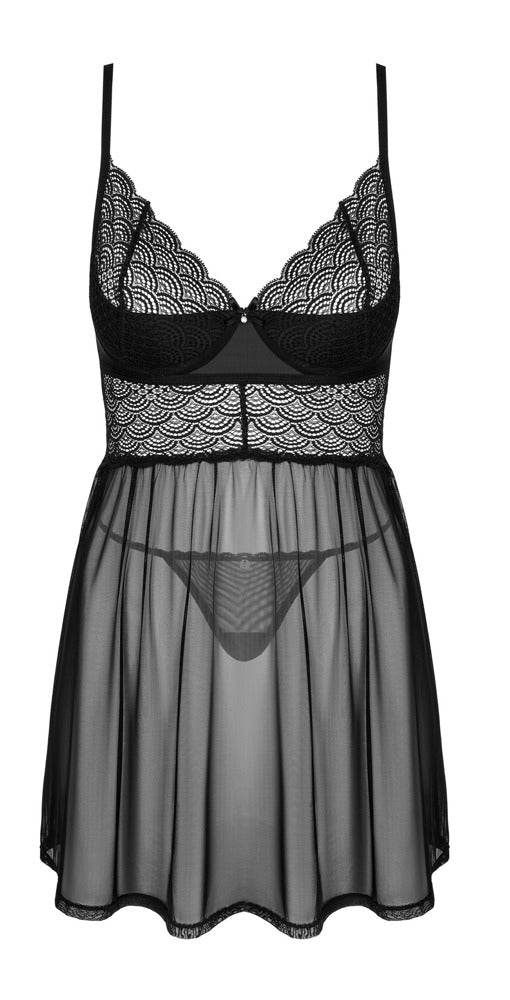OBSESSIVE kurzes Babydoll mit Bügel-Cups